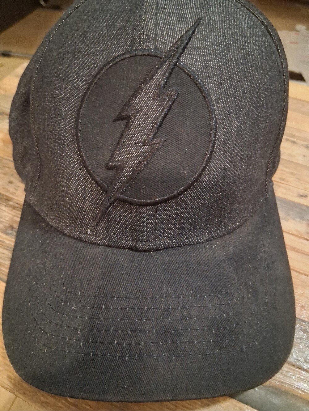 DC Black Embroidered Lightning Bolt Cap